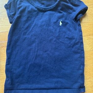 Navy Blue Kids Shirt by Ralph Lauren